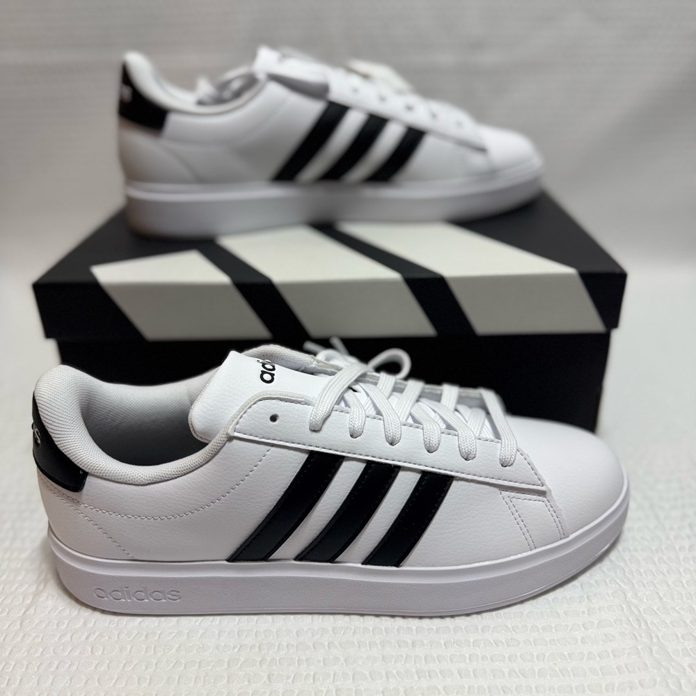 Adidas Classic White with Black Accents